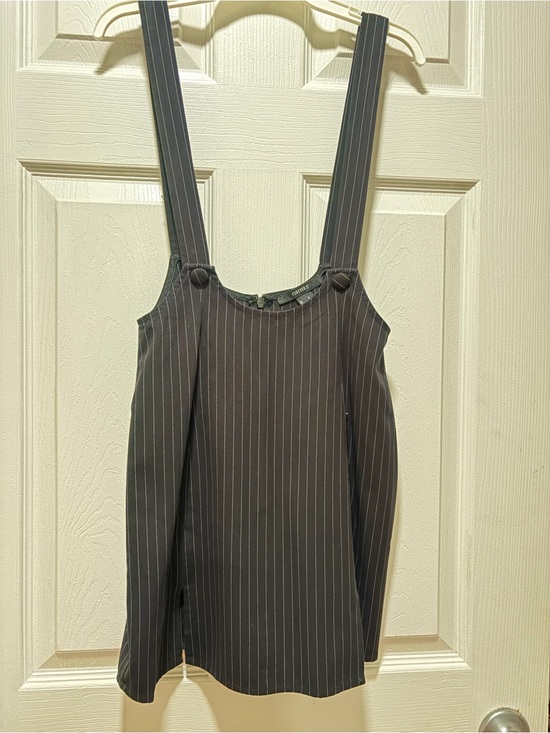 Forever 21 Other - Forever 21 Black Pinstripe Suspender Dress